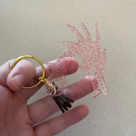Handmade Dragon Head Keychain - Picture 2 of 6